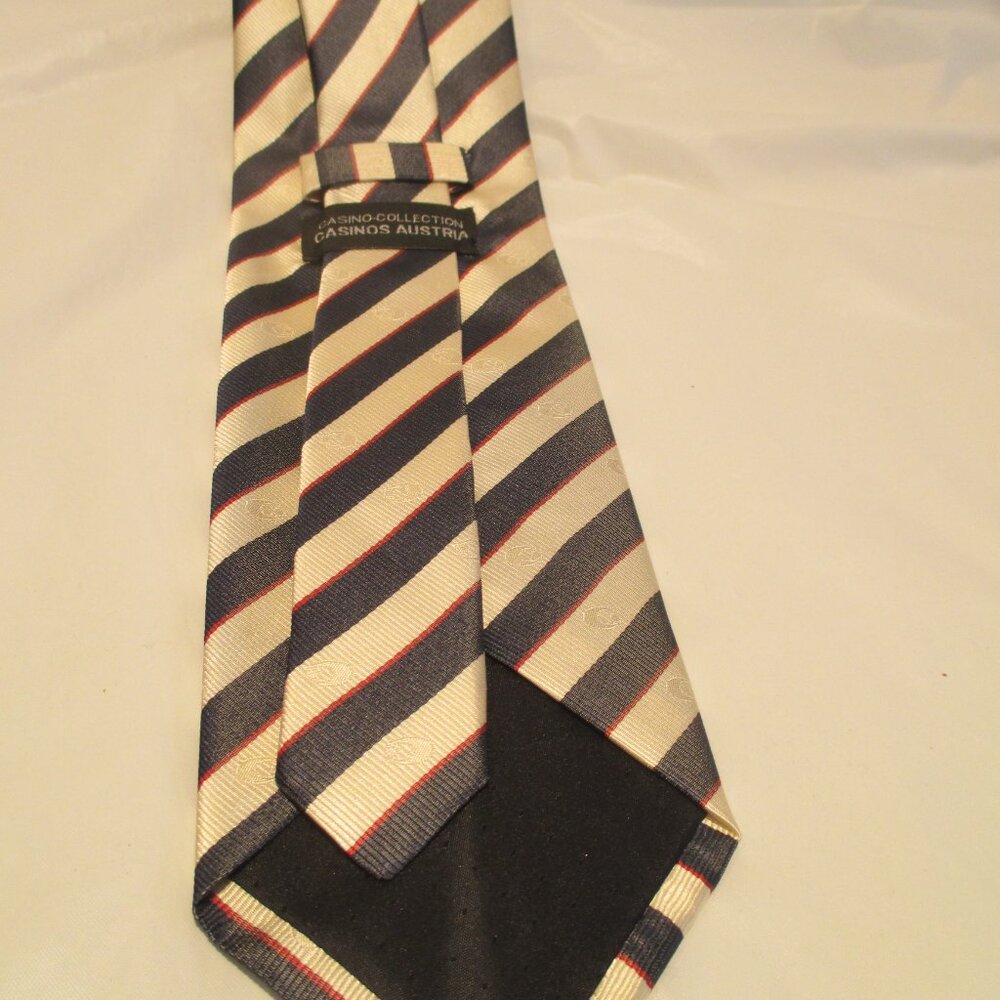 Original vintage Casino Austria NECK TIE / 100% Silk / New / Gambling / Europe - Picture 3 of 5